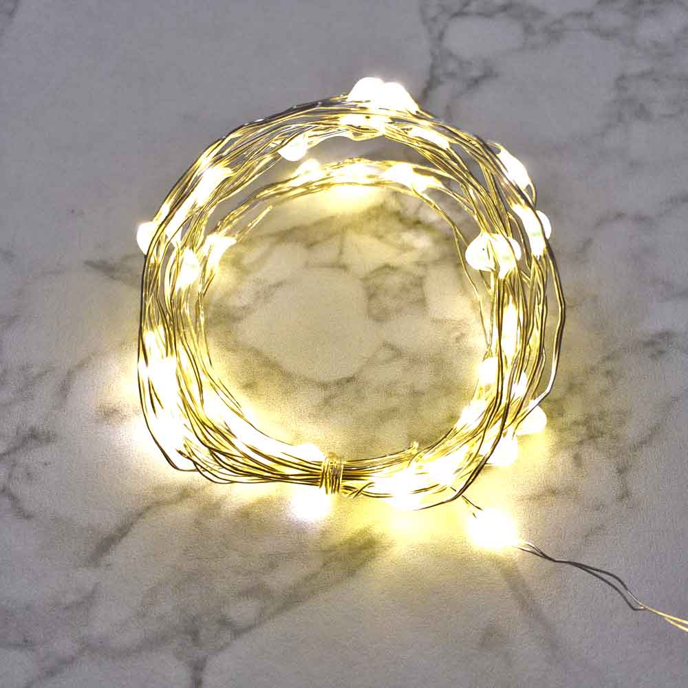 Silver Wire Fairy String Lights for Outdoor Wedding Decorations Bright Zeal 33 Ft 100 LED Cool White Outdoor Battery Operated LED String Lights with Timer Fairy Lights Silver Wire Firefly Lights 